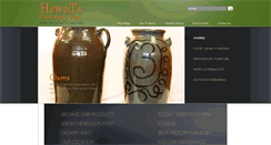 Desktop Screenshot of hewellspottery.com