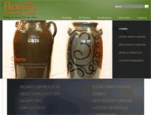 Tablet Screenshot of hewellspottery.com